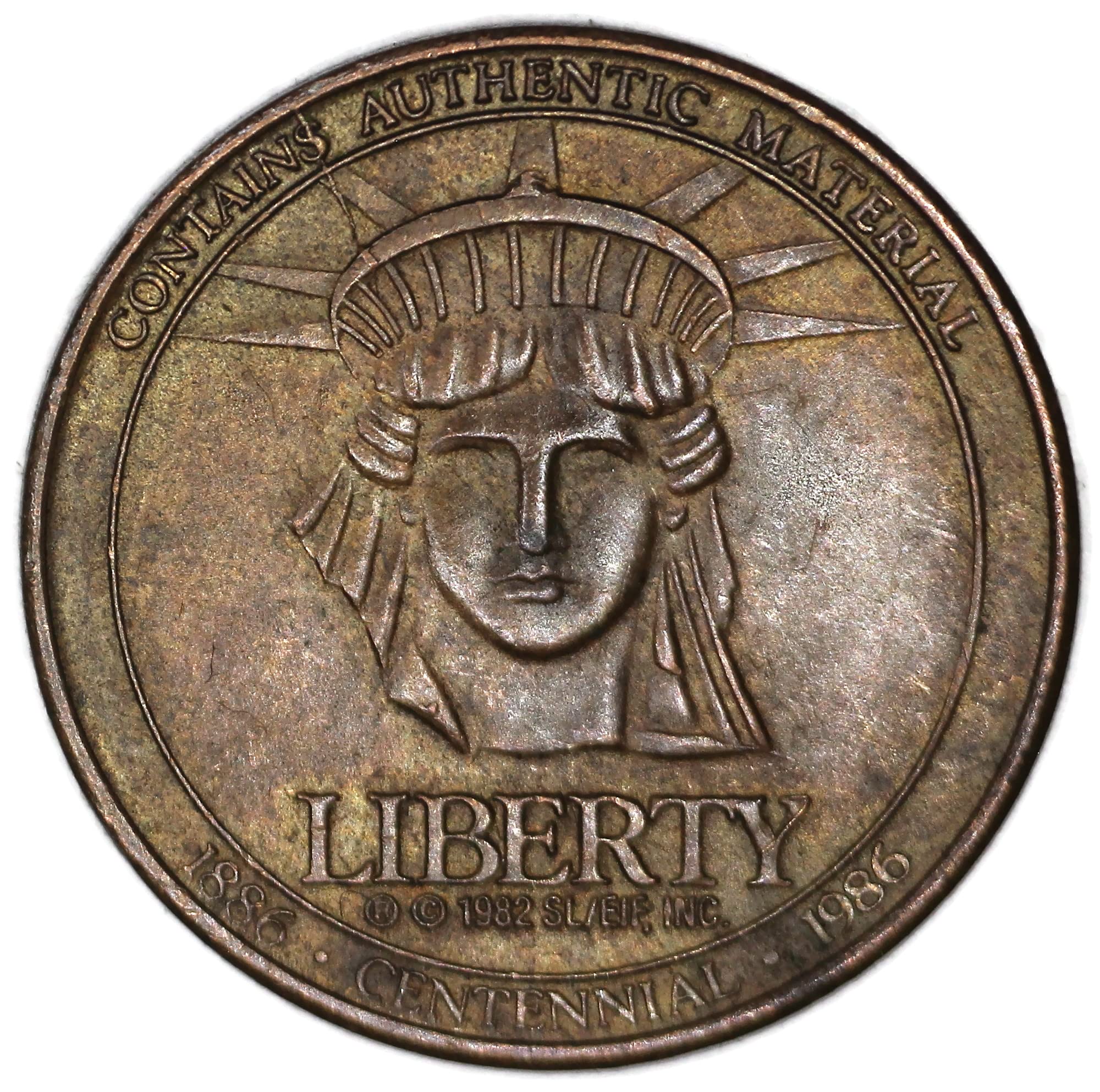 1986 No MM Sears Celebrating 100 Years Statue of Liberty Token